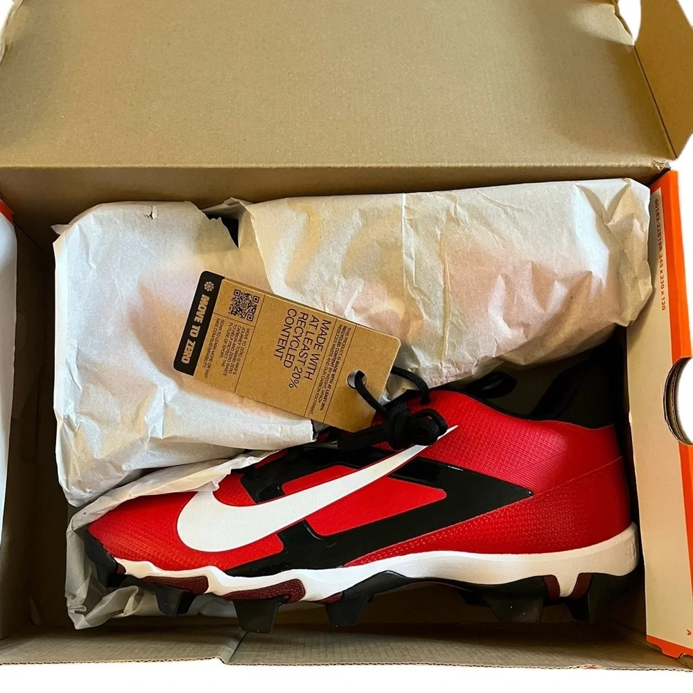 Nike Alpha Menace 4 Shark University Red/White Cleats Brand New Size‎ 10